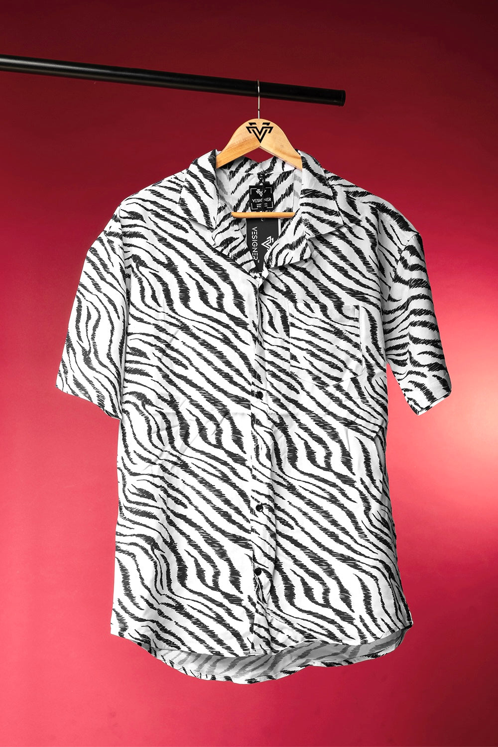 Zebra Stripes Printed Shirt